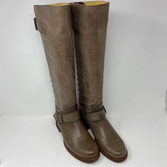 Johnny Ringo Shoes - New JOHNNY RINGO Mexico Tall Boots Smoky Brown Genuine Leather Back Zipper